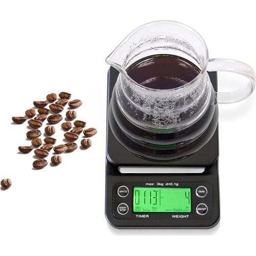 3kg/0.1g Coffee Drip Food Scale and Timer