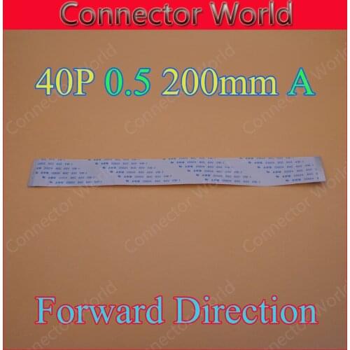 3pcs/lot New Type A 20cm 200mm FFC FPC 40pin 0.5 pitch Flat Ribbon Flex Cable 40 pins 20624 AWM 80C VW-1 60V Power Button