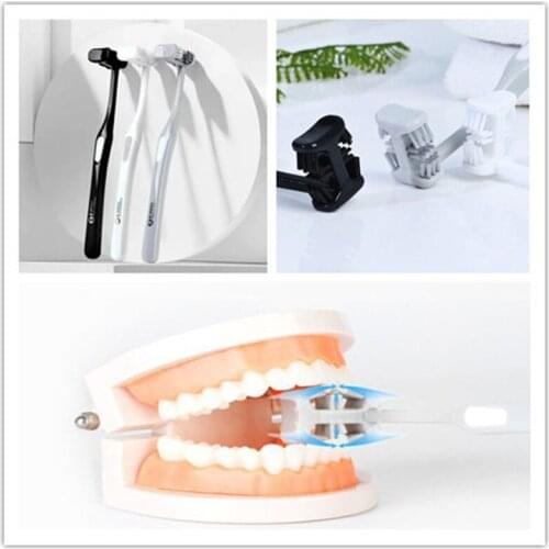 Six-sided Care Toothbrush Soft Bristled Toothbrush Oral Cleaning Full-wrapped U-shaped Toothbrush Teeth Whitening