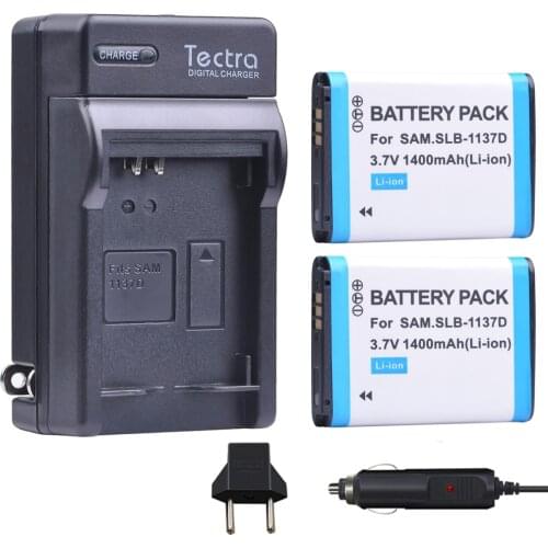 SLB-1137D 1400mAh SLB1137D SLB 1137D Rechargeable Camera Battery Single Charger for SAMSUNG TL34HD NV106 HD i85 i100 NV103 NV30