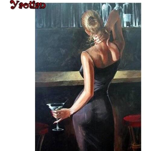 5D DIY Diamond Painting Abstract art, elegant woman back Diamond mosaic Full square/round Diamond Rhinestone Embroidery Beads