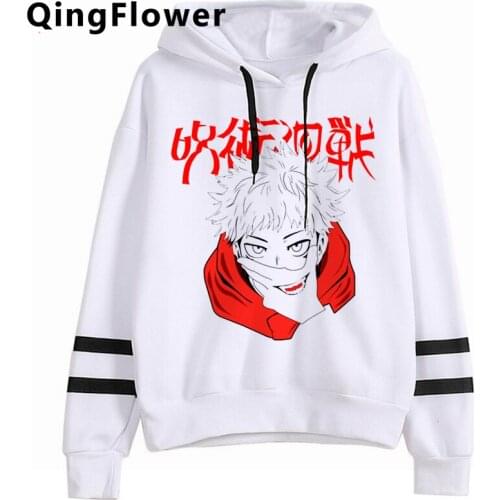 Jujutsu Kaisen Yuji Itadori hoodies women anime Ulzzang female sweatshirts Korea Ulzzang