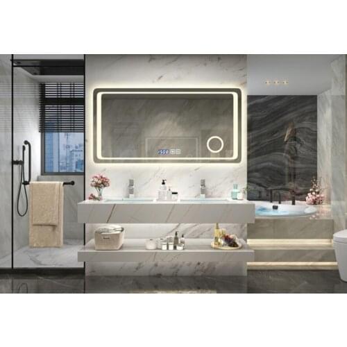 Rock plate integrated basin bathroom cabinet combination simple modern wash basin cabinet combination
