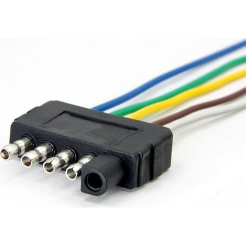 5 Way Trailer Flat Plug 960mm Wiring Harness Connection Kit for Boat Car RV