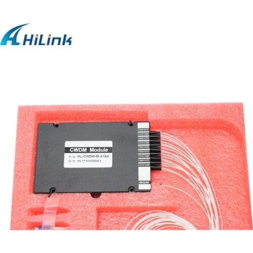ABS Box Single Fiber LC/UPC 1270nm-1610nm 18CH CWDM Mux/Demux