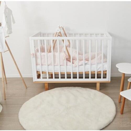 Crib,Classic minimalist design natural solid beech, hypoallergenic bed