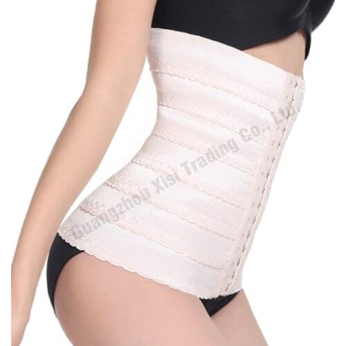 Fashion Womens Spiral Steel Boned Corset Hollow Waist Cincher Slimming Modeling Strap Belt Waist Trainer Corset Body Shaper