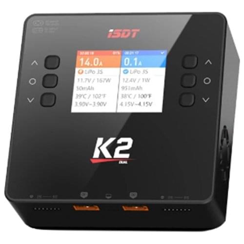 New Arrives ISDT K2 AC 200W DC 2x500W 20A Dual Channel Balance Charger Discharger for LiFe LiPo Pb NiMh Battery