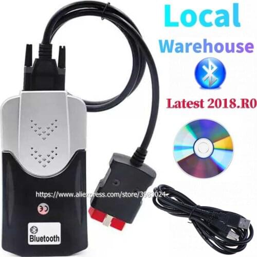 EU Warehouse NEW Design VCI 2018R0 2017 R3 vd tcs cdp pro with bluetooth for delphis vd ds150e cdp obd2 diagnostic tool with usb