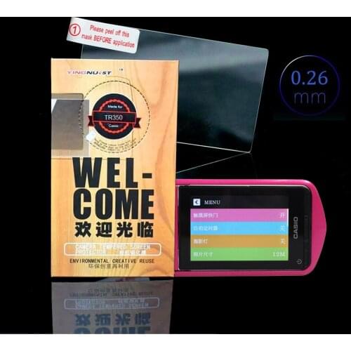 Original HD Camera 9H Ultra Thin 0.26 Tempered Glass Screen Protector For Casio TR350 LCD Screen Toughened Protective Film Parts