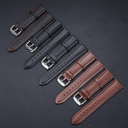 UTHAI P98 Watchbands 20mm watch band 18-24mm Soft needle pattern leather strap 22mm watch strap for samsung watch 46mm
