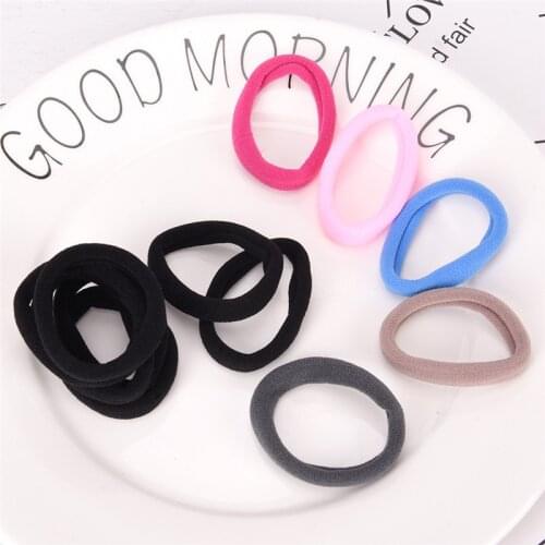 10Pcs/lot Rubber Bands Accessories Tie Gum Mix Color Girl Women Candy Colored Elastic Ponytail Holders