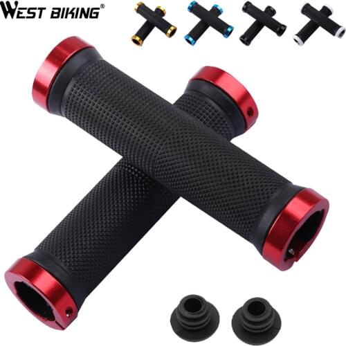 WEST BIKING Bicycle Handlebar Grips Cycling Bicycle Accessories Non-slip Bicycle Handlebar Grips MTB BMX Bike Handle bar Grips