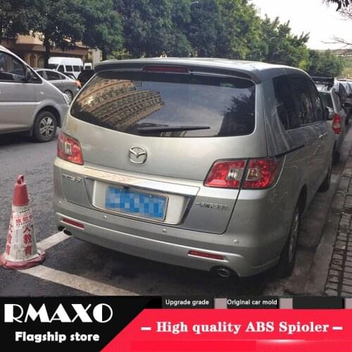 For Mazda M8 Spoiler 2011-2015 High Quality ABS Material Car Rear Wing Primer Color Rear Spoiler