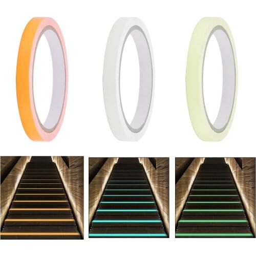 2x5M Luminous Fluorescent Night Self-Adhesive Glow In The Dark Sticker Tape Safety Security Home Decoration Warning Tape Home