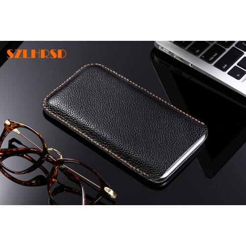 SZLHRSD Genuine Leather phone bags For UMIDIGI Crystal cases for UMIDIGI G slim pouch stitch for UMIDIGI S sleeve