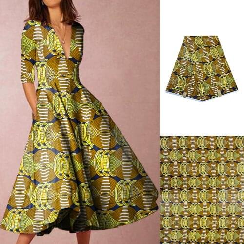 Ankara Fabric African Real Wax Print for Dress Cotton 2020 Ghana Pagne Wax Africain Loincloth African Japanese Fabric