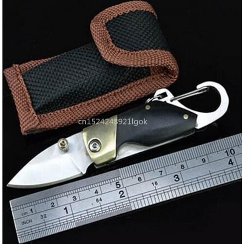 Outdoor Portable Tools Mini Keychain Pocket Knife Keychain Knife Pocket Knife Sandalwood Mini Folding Knife