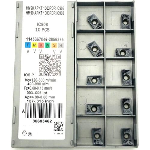 HM90 APKT1003 PDR IC908 Internal Metal Turning Tool CNC Lathe Tool End Milling Tool Cutting Turning Tool APKT1003 Cutting Insert