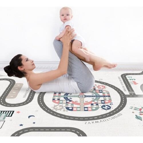 Infant Baby Fly Chess Waterproof Play Mat Early Learning Toy Fitness Bodybuilding Frame Crawling Mat Kick Play Lay Sit Toy