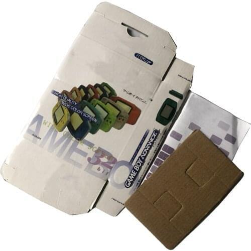 10 pcs a lot Paper Controller Set Game Console Protector Box Cardboard Packaging Box for GameBoy Advance Game Accessory