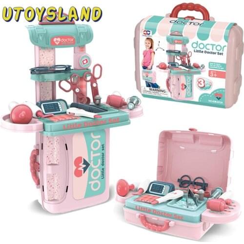 12Pcs Children Doctor Pretend Play Simulation Medical Toys With Suitcase Brain Toy For Children Educational Toys Birthday Gift