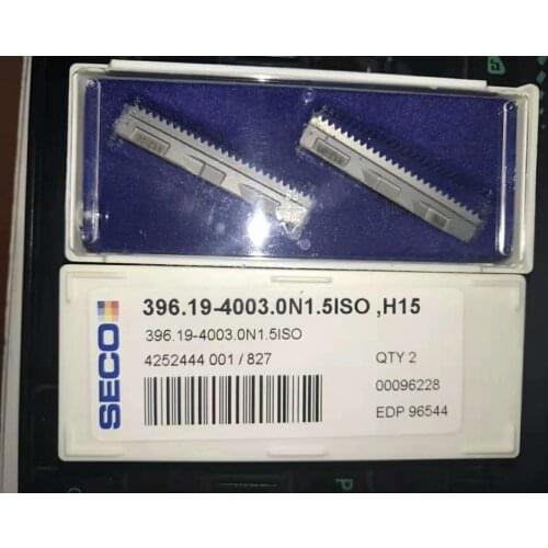 2PCS CARBIDE INSERT 396.19-4003.0N1.5ISO, H15