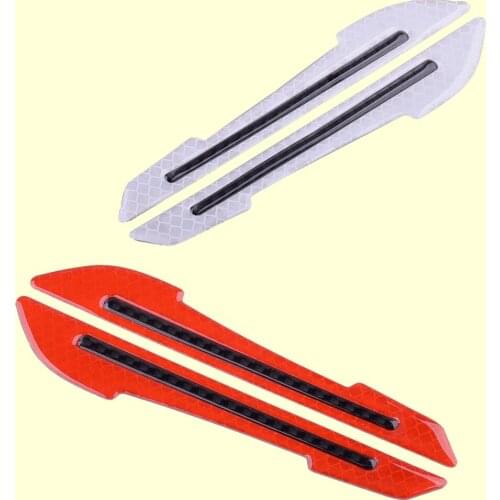 3D Rearview Mirror Reflective Sticker Safety Warning Strip Tape Decal Car