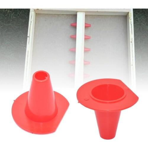 50PCS/Lot Red Cone Bee Escapes Allows Bees to Travel One Way Only for Beehive Escape Boards