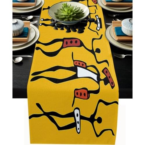 African Women Table Runner Wedding Table Decor Party Dining Table Runner Home Hotel Decoration Tablecloth Placemat