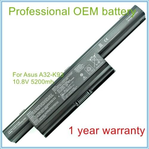 A32-K93 Laptop Battery For A93 A93S A93SV K93 K93S K93SM K93SV K95 A41-K93 A42-K93 4700mAh