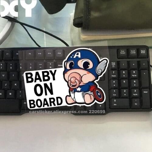 Car Styling Motorcycle Stickers Decals BABY ON BOARD Waterproof Car Stickers Dropship