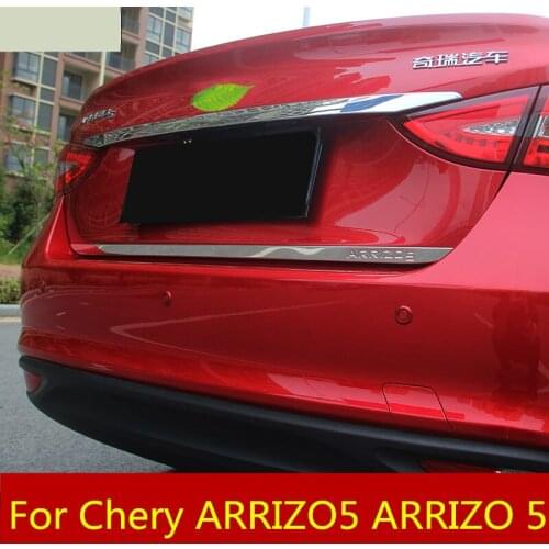 Trunk Rear Protector Trim Cover Rear Bumper Protector Sill Tail Door Trim dedicated car Accessories For Chery ARRIZO5 ARRIZO 5