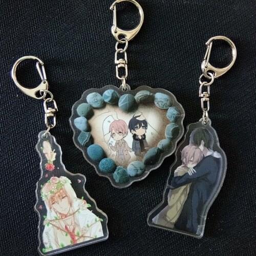 6cm Fujoshi Rotten 10 Count RIHITO Marriage Heart Tadaomi Keychain Keyring Ten Count Pendant Collection Keychain Portachiavi