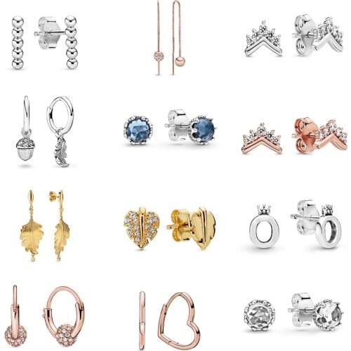 Женские золотые серьги CHAMSS China At AliExpress