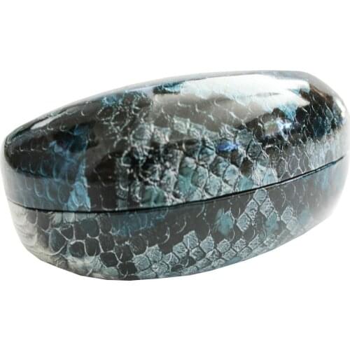 Sunglasses Cases Blue Snake Lenses Reptile Boa Snake Piton XXL Cobra Box Case Fashion Style Chic Nice Beautiful