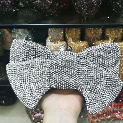 Designer Purple Party Rhinestone Clutches High Quality Female Diamond Gold Metal Prom Dinner Handbag Women’s Crystal Phone Case