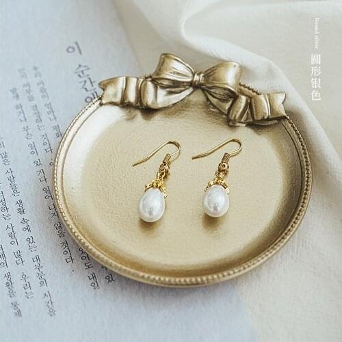 Photo Golden Vintage Dish Plate with Bow-knot INS Photography Still Life Shoot Props for Jewelry Earrings Ring Storage Plate