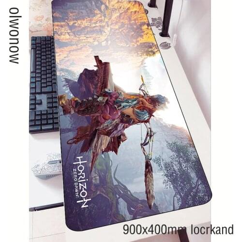 Horizon zero dawn padmouse 900x400x3mm gaming mousepad game locrkand mouse pad gamer computer hot sales mat notbook mousemat pc