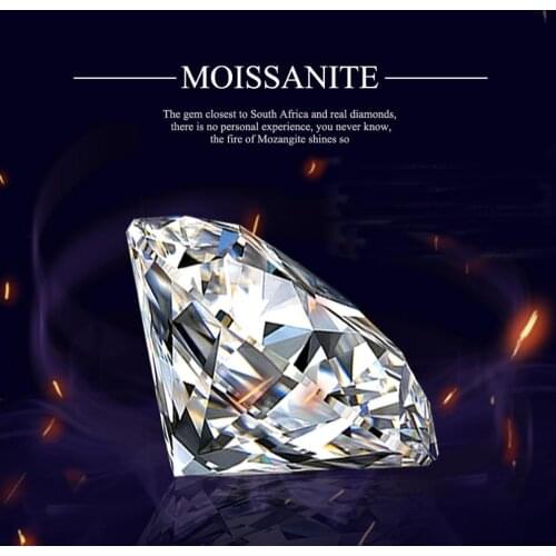 Szjinao 1.0ct 6.5mm D Color VVS1 Round Loose Gemstones Moissanite Stones Lab Grown Diamond With GRA Certificate Gem Wholesale