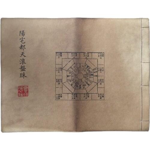 Chinese Line Binding Old Books Of Geographical Feng Shui