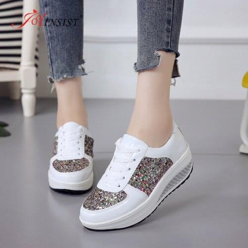 2020 New Fashion Women Sneakers Shoes Fashion High Top Bling Women Vulcanized Shoes Platform Causal Women Shoes Sneakers
