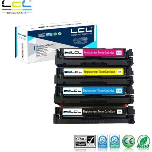 LCL 201X CF400X CF401X CF402X CF403X CF400 (4-Pack) Toner Cartridges Compatible for HP Color LaserJet Pro M252dw/M252n