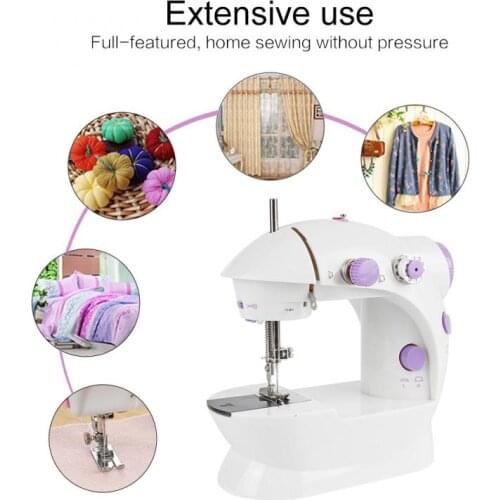 Mini Sewing Machine Portable Electric Household Multifunction Sewing Machin With Light