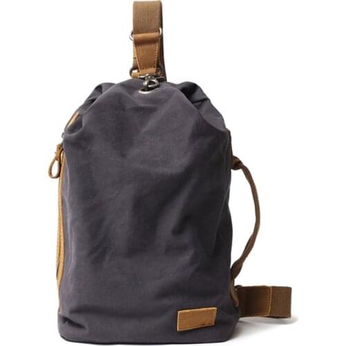 Outdoor Men Chest Bag Vintage Canvas Crossbody Bag High Quality Male Travel Chest Pack European Style Waterproof bosom bag