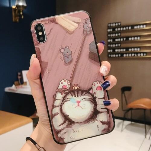 Sumkeymi Soft Silicone Phone Holder Case For iphone 11 12 7 8 Plus mini Pro Max X XS XR Hand Band Cases Flower TPU Cover