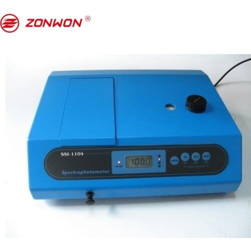 Reliable performance 1200 lines/mm grating 320 and 1000nm SSI-1104 330 and 1000nm SSI-1103 single beam visible spectrophotometer