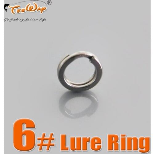 New Product 200pcs/lot Lure Ring UPR6mm Stainless Steel Split Rings for Crankbait Hard Bait fishing sings Bass Walleye