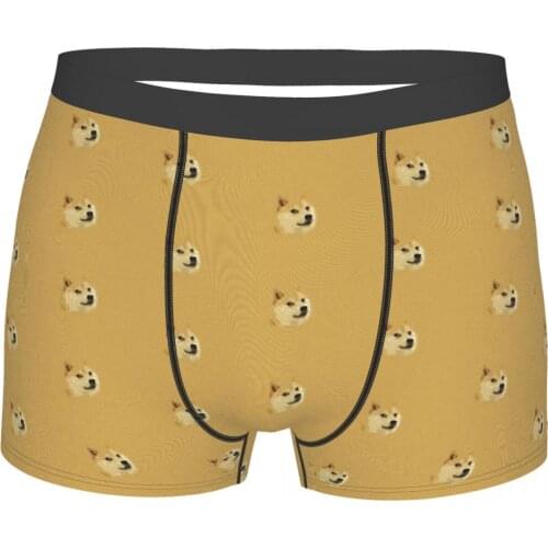 Dogecoin Cryptocurrency Creative Doge Coin Underpants Cotton Panties Male Underwear Comfortable Shorts Boxer Briefs