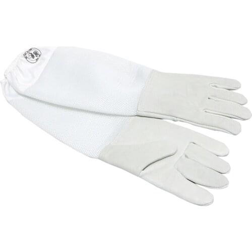 Beefun Extra Large Beekeeping Gloves Goatskin and Thick Vented Bee Hive Farm Equipment New Long Sleeve Gloves We Sell Cut Honey